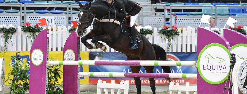 Der erst 13-jährige Niederösterreicher Noah Domaingo gewann die internationale VIP Tour beim 20. CSI Arena Nova in Wr. Neustadt. © Horse Sports Photo