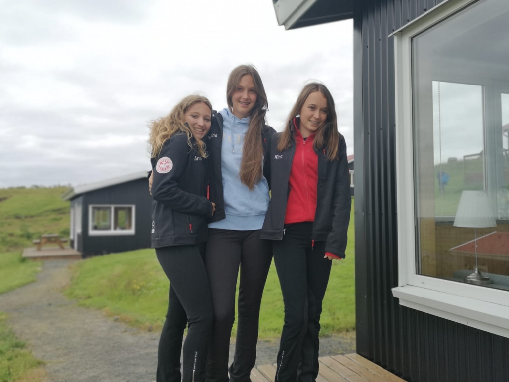 Anna Kletecka, Nina Seher und Paulina Vukusic vertreten Österreich beim FEIF Youth Camp 2019. © privat