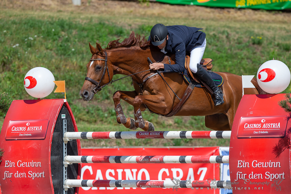Der Niederösterreicher Michael Rösch junior führt mit 190 Punkten in der Gesamtwertung vom Casino Grand Prix 2019. © OEPS/www.scan-pictures.net