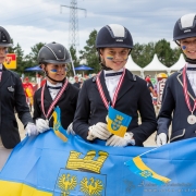 Silber für Niederösterreichs Ponyreiter bei der BLMM Dressur 2019. © OEPS/Andreas Schnitzlhuber www.scan-pictures.net