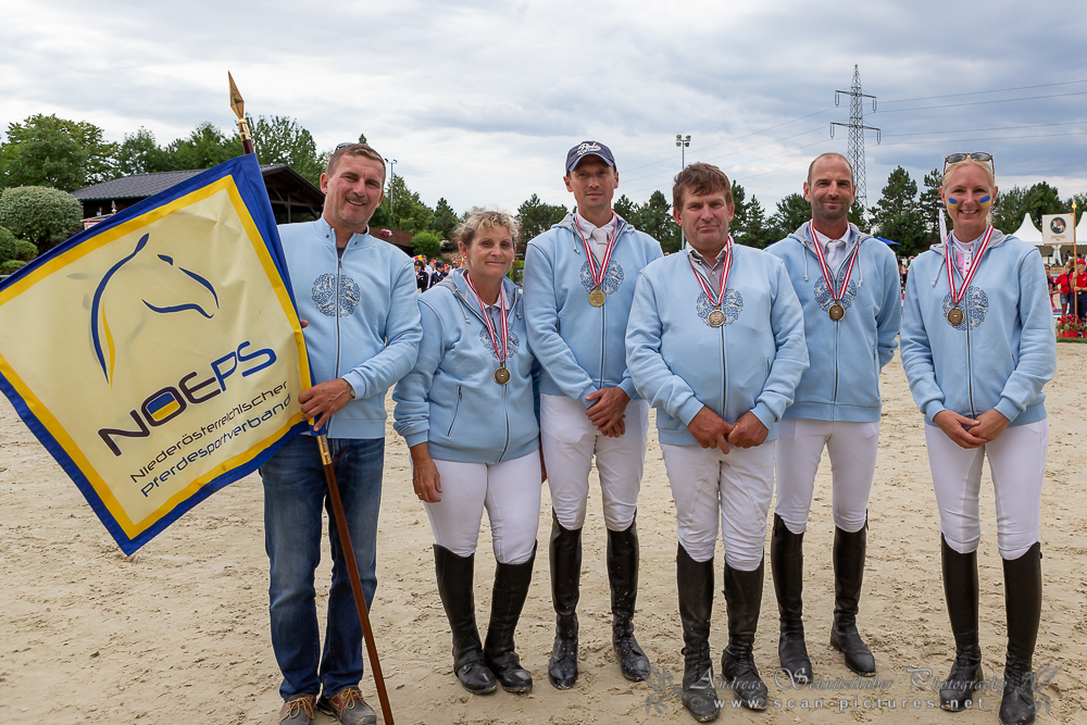 Bronze für Niederösterreichs Springreit-Oldies bei den BLMM 2019 in der Lake Arena. © OEPS/Andreas Schnitzlhuber www.scan-pictures.net