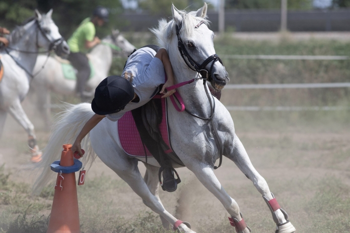 MarinaStojanovic_NOELMMountedGames2019_PonyhofNimmerland_cGottfriedHorner Gold in der Allgemeinen Klasse für Marina Stojanovic. © Gottfried Horner