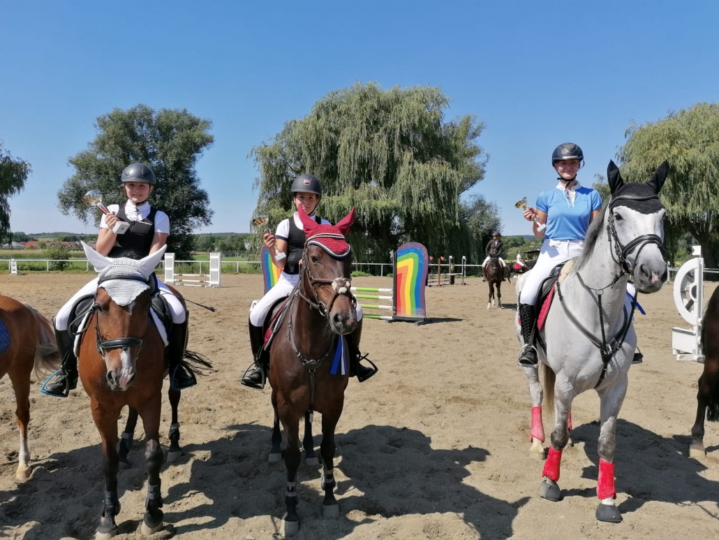 Wir gratulieren dem Sieger und den Platzierten bei der Springtour der Ländlichen Reiter am Kronberghof. © Pfoser