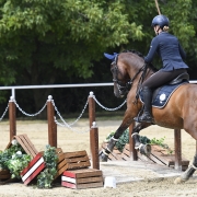 Als beste Niederösterreicherin belegte Astrid Czermak Rang 4 bei der Österreichischen Meisterschaft Working Equitation am Zuckermantelhof (NÖ). © Christian Prandl www.perfectshot.at