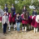 Carolin Rothmüller, Jessica Gruber, Sandra Ungersbäck und Bettina Schilberg und Trainerin Karin Karlovatz durften sich in Kapellerfeld über den Gesamtsieg im Robert Gosch Gedenk Team Cup 2019 freuen. © privat