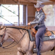 ÖM Open Western Riding: Nach zwei Mal Gold gab in der ÖM Open Western Riding noch Bronze für Barbara Hengge Barbara auf Prettymutchgoldenjac. © OEPS | Andreas Schnitzlhuber www.scan-pictures.net