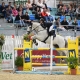 Lisa Schranz und Cascadeur werden hervorragende zweite im EY Cup am Samstag in der Arena Nova. © HORSIC.com