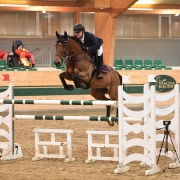 Platz 7 im Racino Advent Grand Prix für Sascha Kainz (NÖ) und Long Lankin. © HORSIC.com