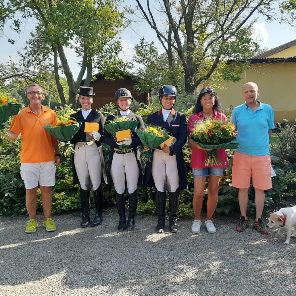 Siegerehrung im Bemer Cup Klasse Intermediare. © Reitstall Kottingbrunn