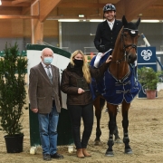 Sieger im CSI2* Grand Prix im Magna Racino: Markus Saurugg (ST) und Baloubet by Etl. © HORSIC.com