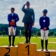 Roland Pulsinger siegte in der CCI3*-S in Feldbach vor Manfred Rust und Michaela Iglhauser. © ZVG