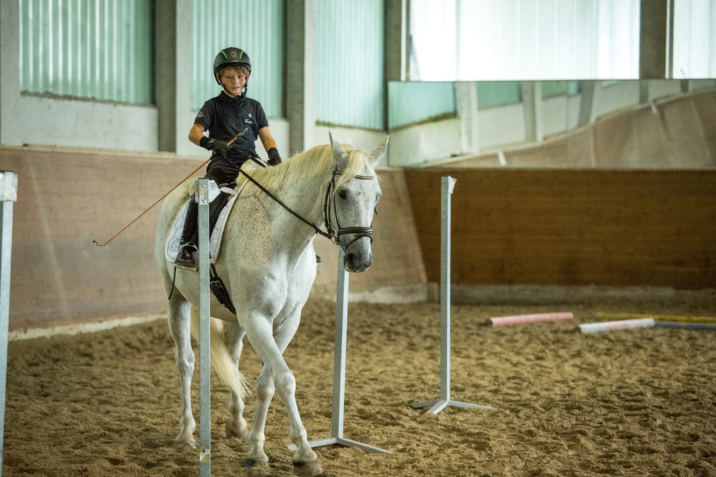 Geschicklichkeitsbewerb beim Dressurturnier in Hürm. © privat