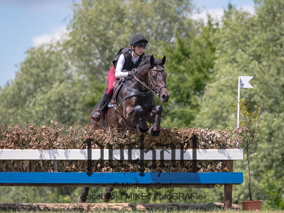 Gold für Magdalena Zellhofer in der ÖM Vielseitigkeit Young Rider 2022. © Michael Graf