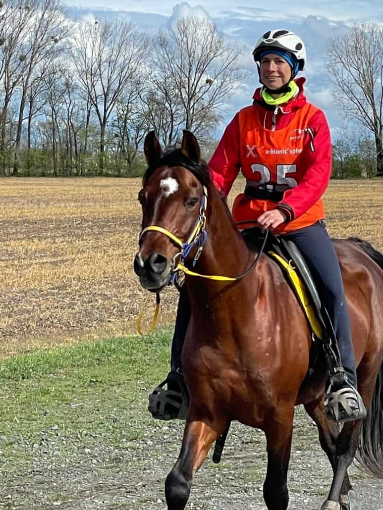 Steffi Kunz beim CEI3* Samorin. © privat