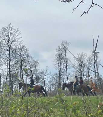 Orientieren im Gelände. © privat