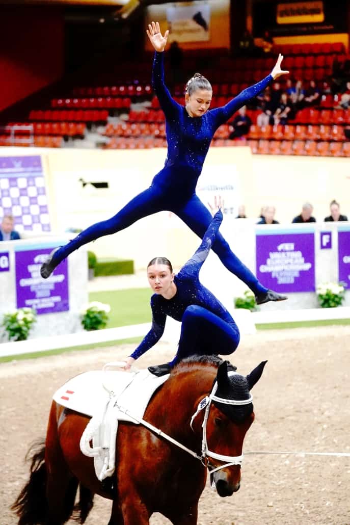 Tolles Championatsdebut von Clara Dick und Sarah Victoria Köck. © privat