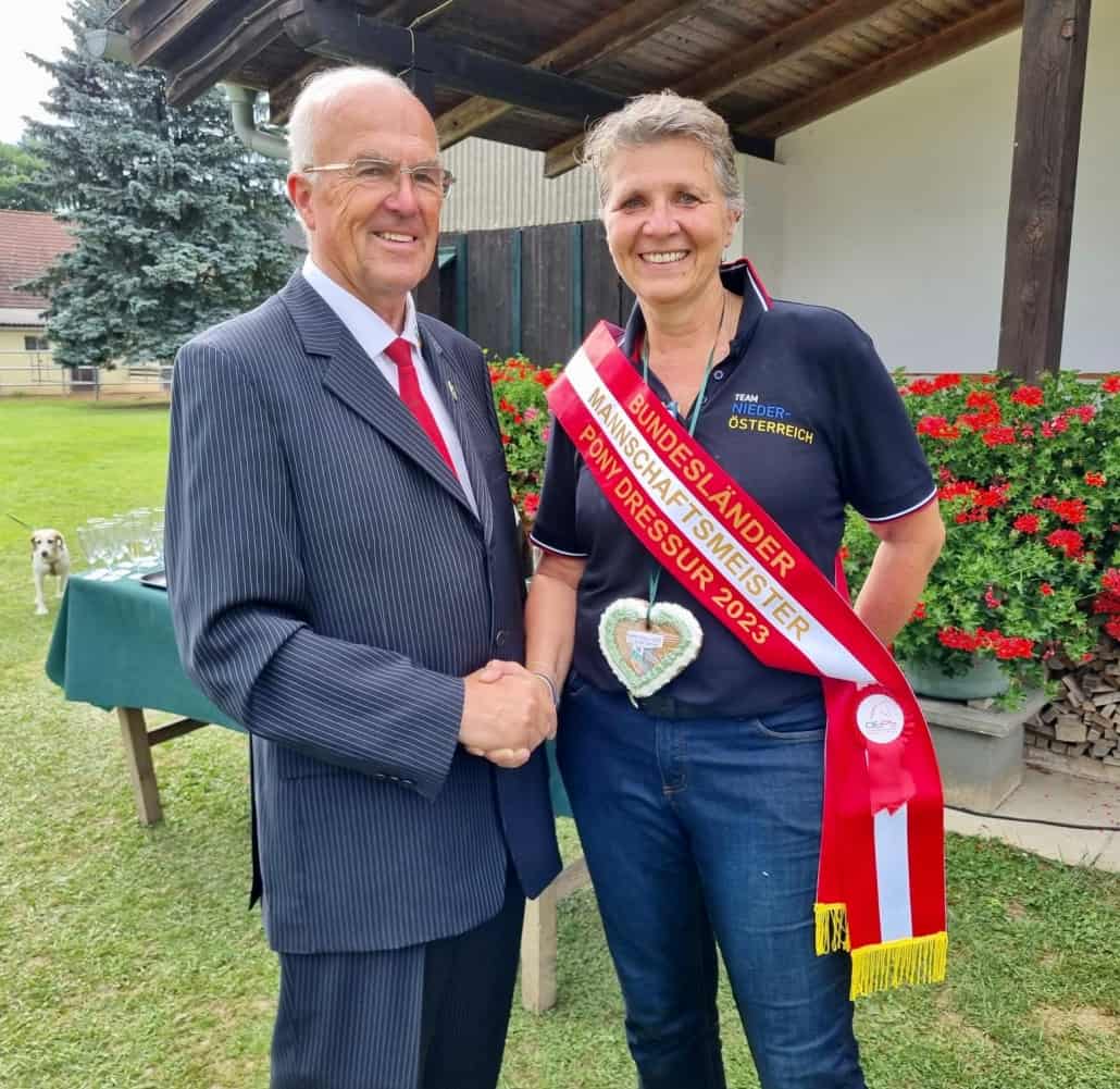 Der steirische Präsident Ludwig Hoffmann gratulierte ebenfalls sehr herzlich. © privat