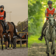 Venya Vadehra auf Kama und Iris Haunzwickl auf Kuhaylan Zaid Spectar. © Juraj Kubinec