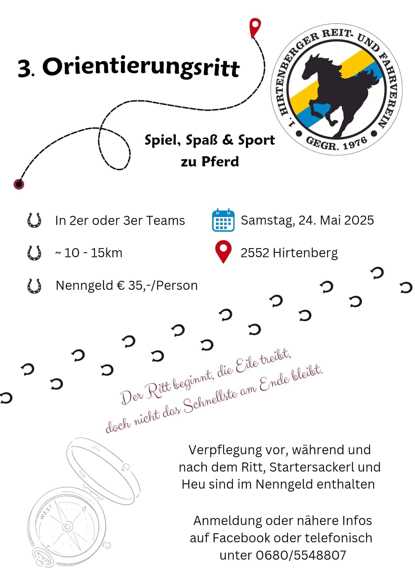 3. Orientierungsritt - Spiel, Spaß & Sport zu Pferd