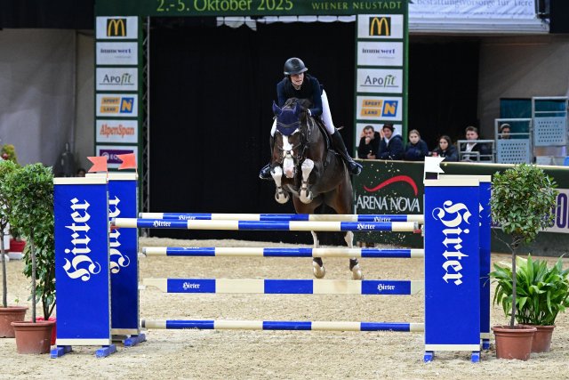 Chiara-Fiorina Moser (AUT/W) holte den Sieg in der CSI3* Bronze Tour nach Österreich. © horsicphotography