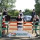 Die Siegerin und die Platzierten im SanoVet Cup mit Sponsor Mag. Wolfgang Pfeifer (Mitte), Veranstalterin Martina Wenzl (li) und Richterin und NÖ Ponyreferentin Uschi Seipel. © ME4UFoto