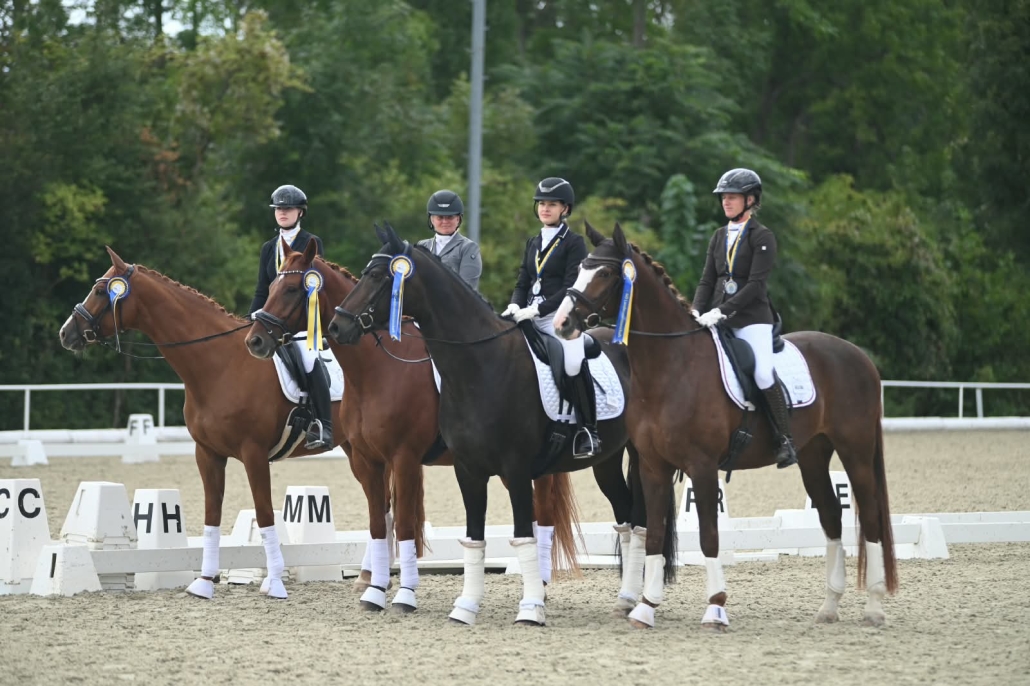 Der Mühlbachhof sicherte sich Silber bei der NÖ LM Dressur Mannschaft 2026 am Gutenhof in Himberg. © Marlene Fischer
