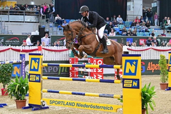 Vrieling Schönbrunn-Sieger Jur Vrieling ist Stammgast bei der Apropos Pferd und zählt zum engsten Favoritenkreis im Großen Preis vom Sportland NÖ. © horsicphotography